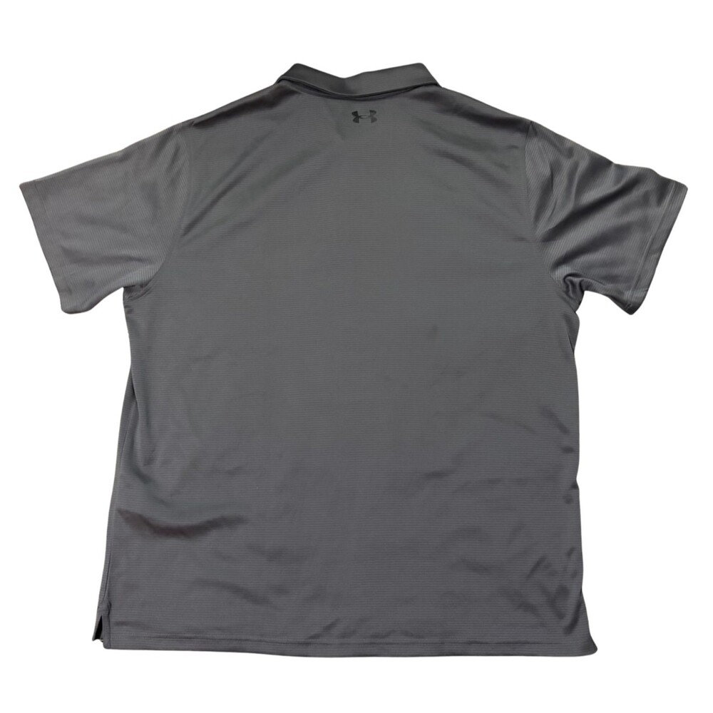 Under Armour Polo Shirt Mens XXXL 3XL Gray Short Sleeve Loose Fit Golf NWT - Picture 3 of 6